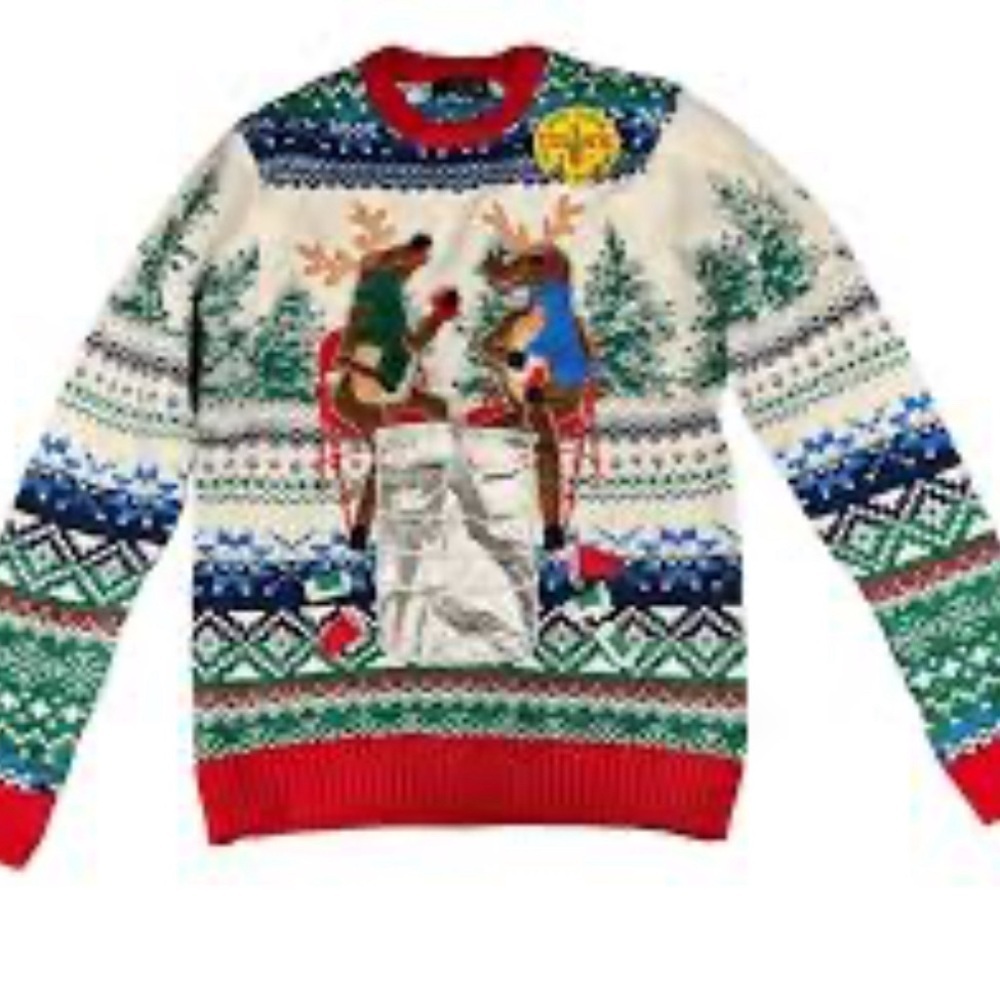 Blizzard Bay Funny Ugly Christmas Sweater Drinking Holder Pocket S Blizzard Bay